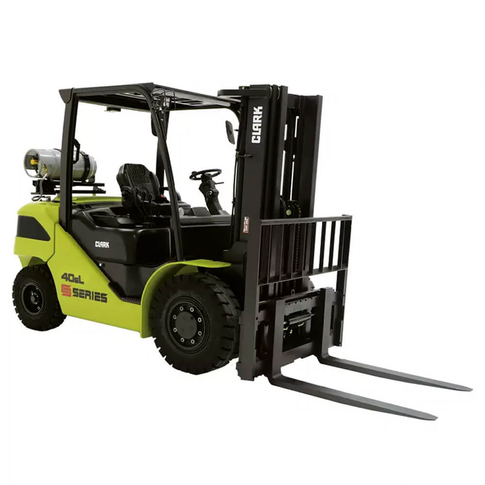 Forklift unloading commercial goods from a lorry in Crawley