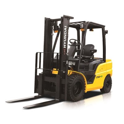 Forklift unloading pallets from a truck in Crawley